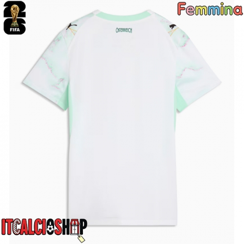 Austria Seconda Maglia Femmina Mondiali 2026 Manica Corta